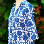 Indigo Infusion Collar Botton - indigo