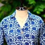 Indigo Infusion Collar Botton - indigo