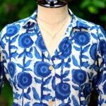 Indigo Infusion Collar Botton - indigo
