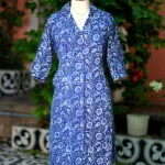 Indigo Infusion Collar Botton - indigo