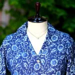 Indigo Infusion Collar Botton - indigo
