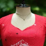 Jaharat jamdani – Blouse in Red | Tilattama