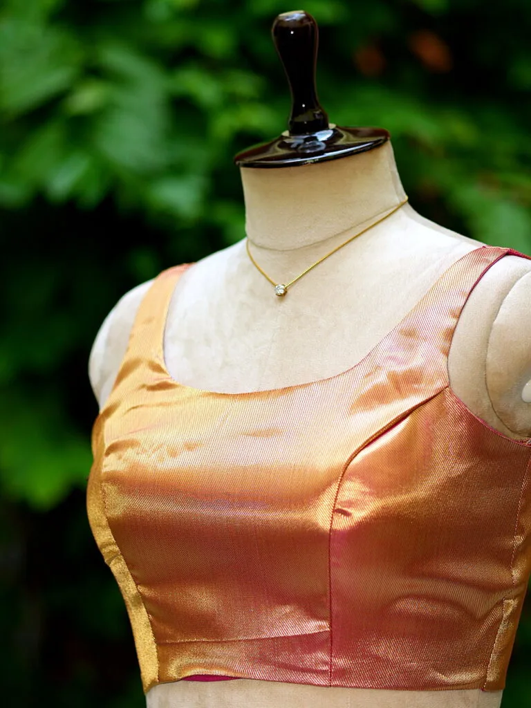 Metallic Raga Round Neck - metallic-purple
