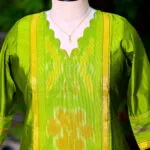 Pochampally Kurti - neon-green