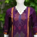 Pochampally Kurti – Kurti in Wine | Tilattama