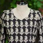 Bagru Bliss – Kurti in Black | Tilattama