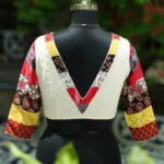 Baisakhi Edit – Blouse in Off white, back view | Tilattama