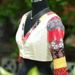 Baisakhi Edit – Blouse in Off white, side view | Tilattama