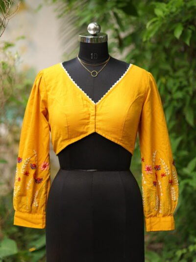 balloon Puff Emb. - mustard