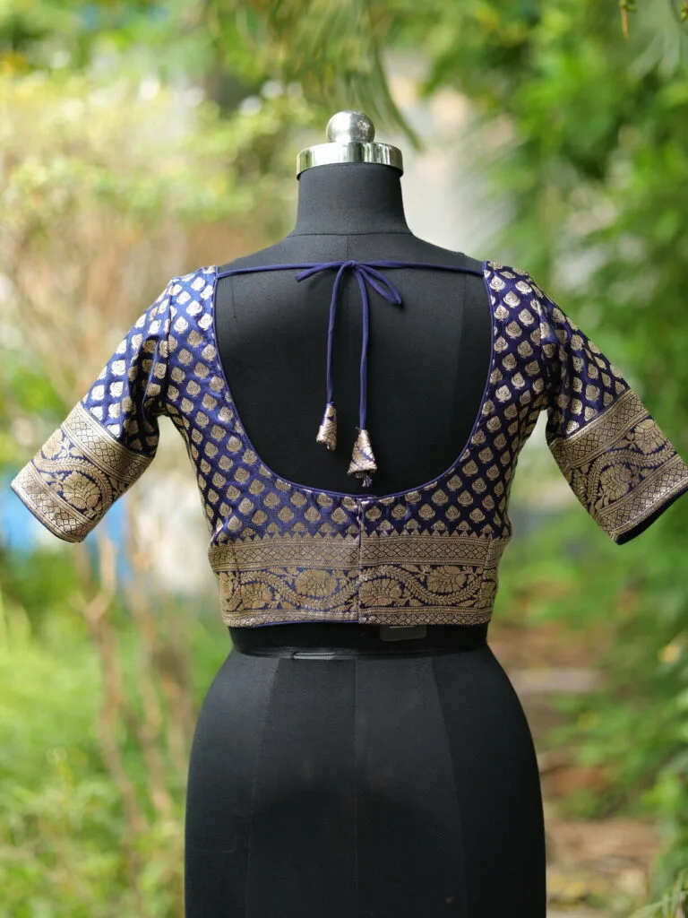 Banarasi Kathan - mid-night-blue