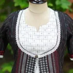 Begumpuri 2 Piece Co ord Set – Kurti in Black | Tilattama