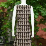 Blooming Bagru One Piece – Kurti in Black, back view | Tilattama