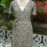Canvas Curve – Kurti in Black, front view | Tilattama