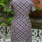 Canvas Curve – Kurti in Blue, back view | Tilattama