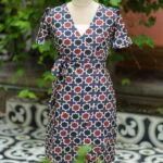 Canvas Curve – Kurti in Blue, front view | Tilattama