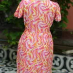 Canvas Curve – Kurti in Pink, back view | Tilattama
