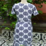 Canvas Curve – Kurti in white, back view | Tilattama