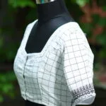 Check Jamdani N/P - white
