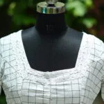 Check Jamdani N/P - white