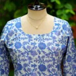 cotton Kurta – Kurti in Blue | Tilattama