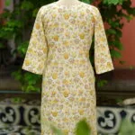 cotton Kurta – Kurti in Cream | Tilattama