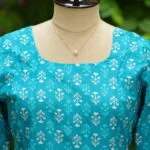 cotton Kurta – Kurti in Firoza | Tilattama