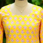 cotton Kurta – Kurti in Yellow | Tilattama