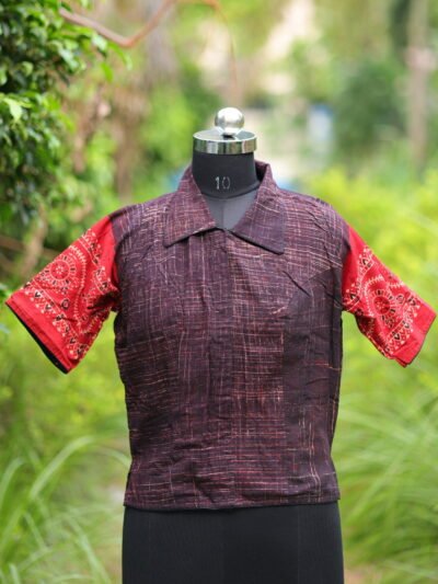 Dhaman Ajrakh Crop Top G/S