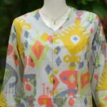 Digital Waist Coat Co ord set – Kurti in Slate | Tilattama