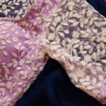 Dilruba Net – Blouse in Lavender, side view | Tilattama