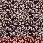 Dilruba Net – Blouse in Maroon, back view | Tilattama