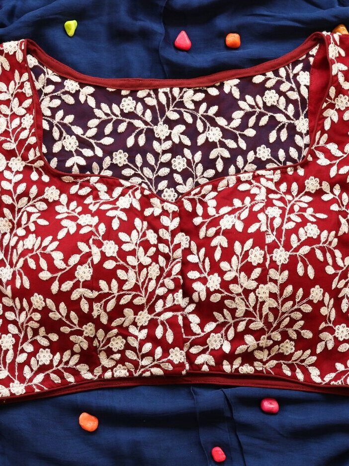 Dilruba Net - maroon