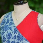 Half N Half Dabu – Kurti in Indigo, side view | Tilattama