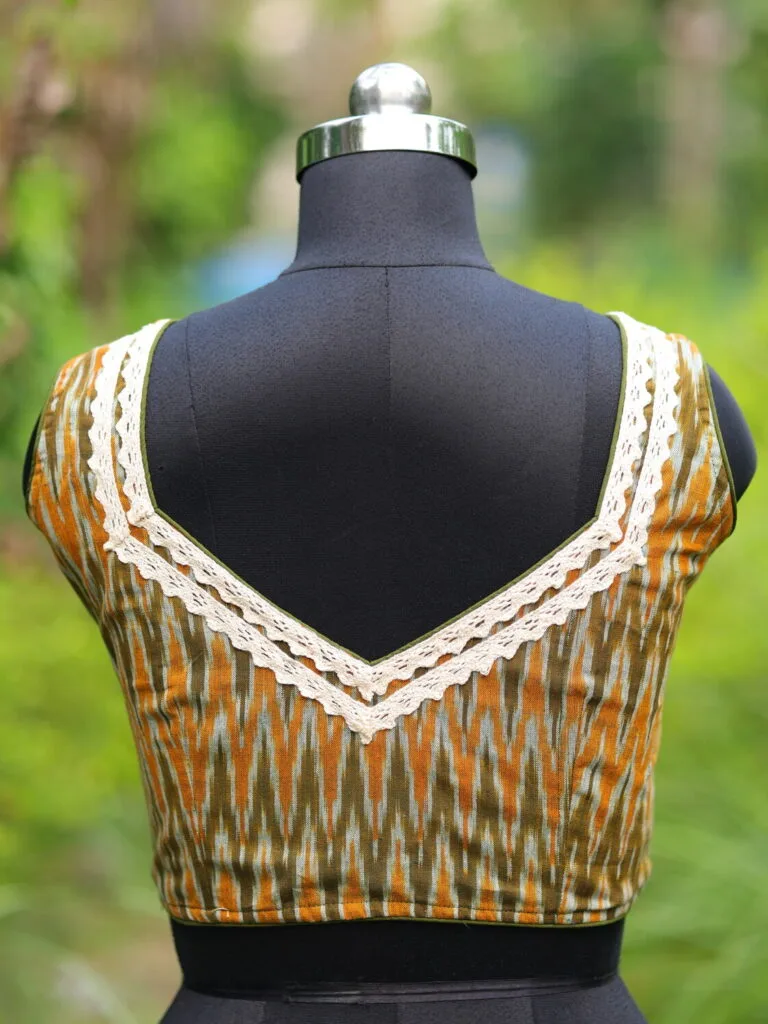 Ikkat Jewel Neck