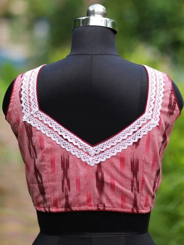 Ikkat Jewel Neck