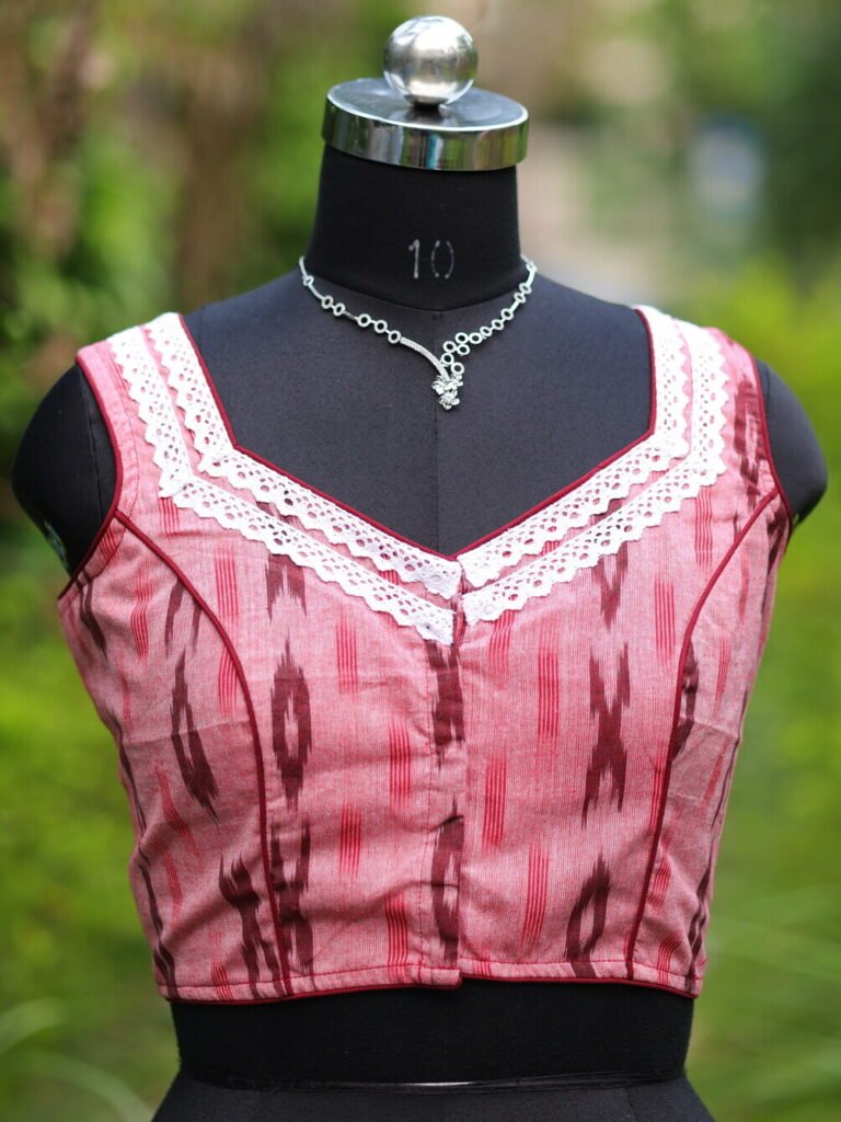 Ikkat Jewel Neck