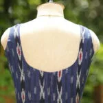 Ikkat Saby Cut - navy-blue