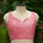 Ikkat Saby Cut - peach-sleeveless-44