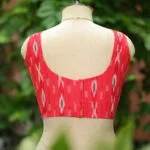 Ikkat Saby Cut - red