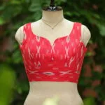 Ikkat Saby Cut - red