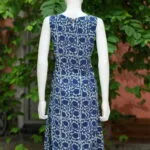Indigo Infucion One Piece – Kurti in Indigo, back view | Tilattama