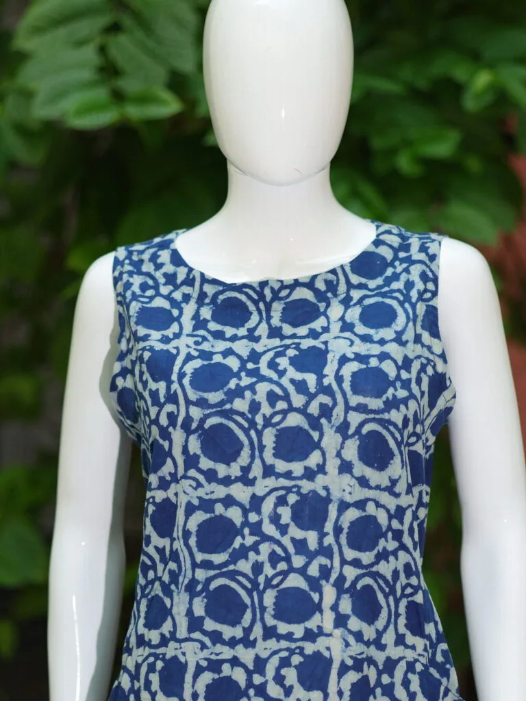 Indigo Infucion One Piece – Kurti in Indigo | Tilattama