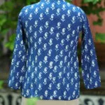 Indigo Infusion – Kurti in Indigo, back view | Tilattama