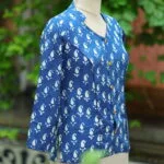 Indigo Infusion – Kurti in Indigo, side view | Tilattama