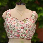 Jaipuri Jadu N/P – Blouse in white, front view | Tilattama