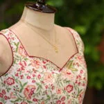 Jaipuri Jadu N/P – Blouse in white, side view | Tilattama