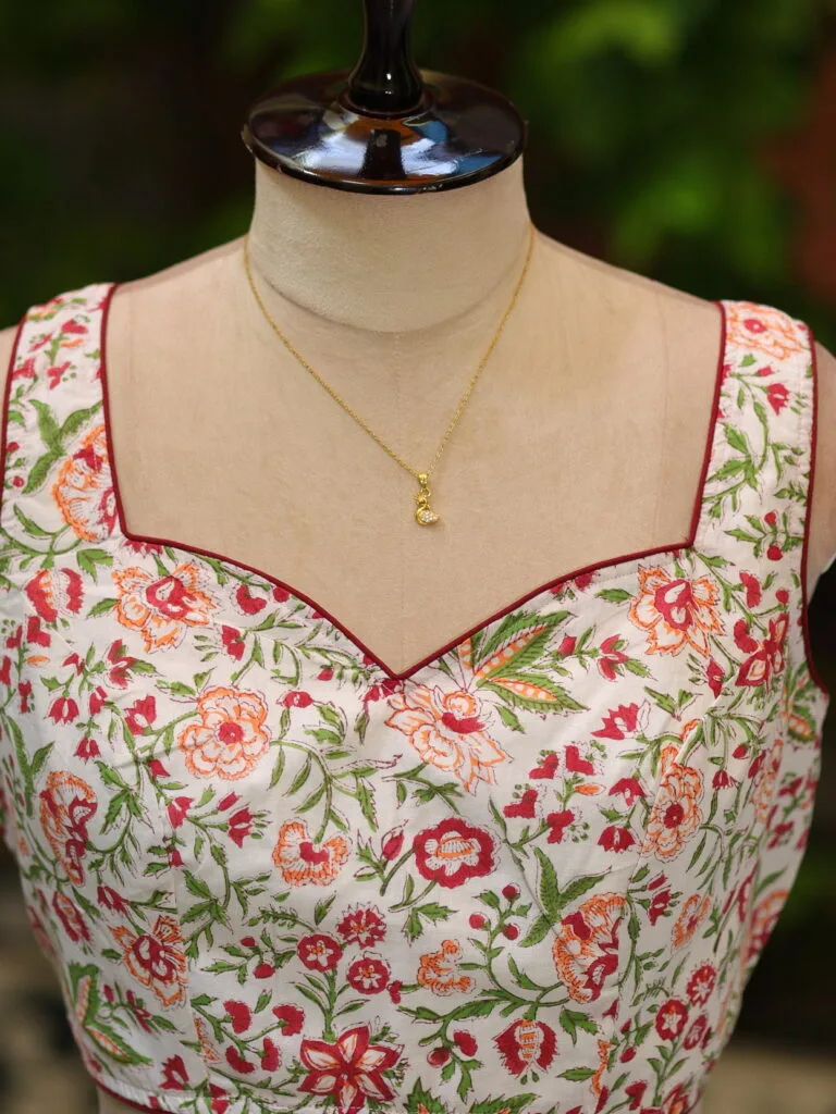 Jaipuri Jadu N/P – Blouse in white | Tilattama