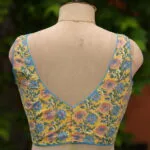 Jaipuri Jadu N/P – Blouse in Yellow, back view | Tilattama