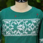 Jamdani Border One Piece - rama-green