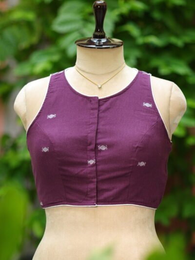 Jamdani Rozer Cut - purple
